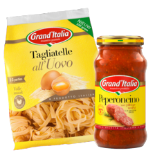 Grand'Italia tagliatelle all'uovo of saus
